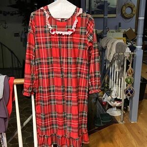 Red Plaid Kids Nightgown